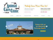 Tablet Screenshot of animalcareclinic.com